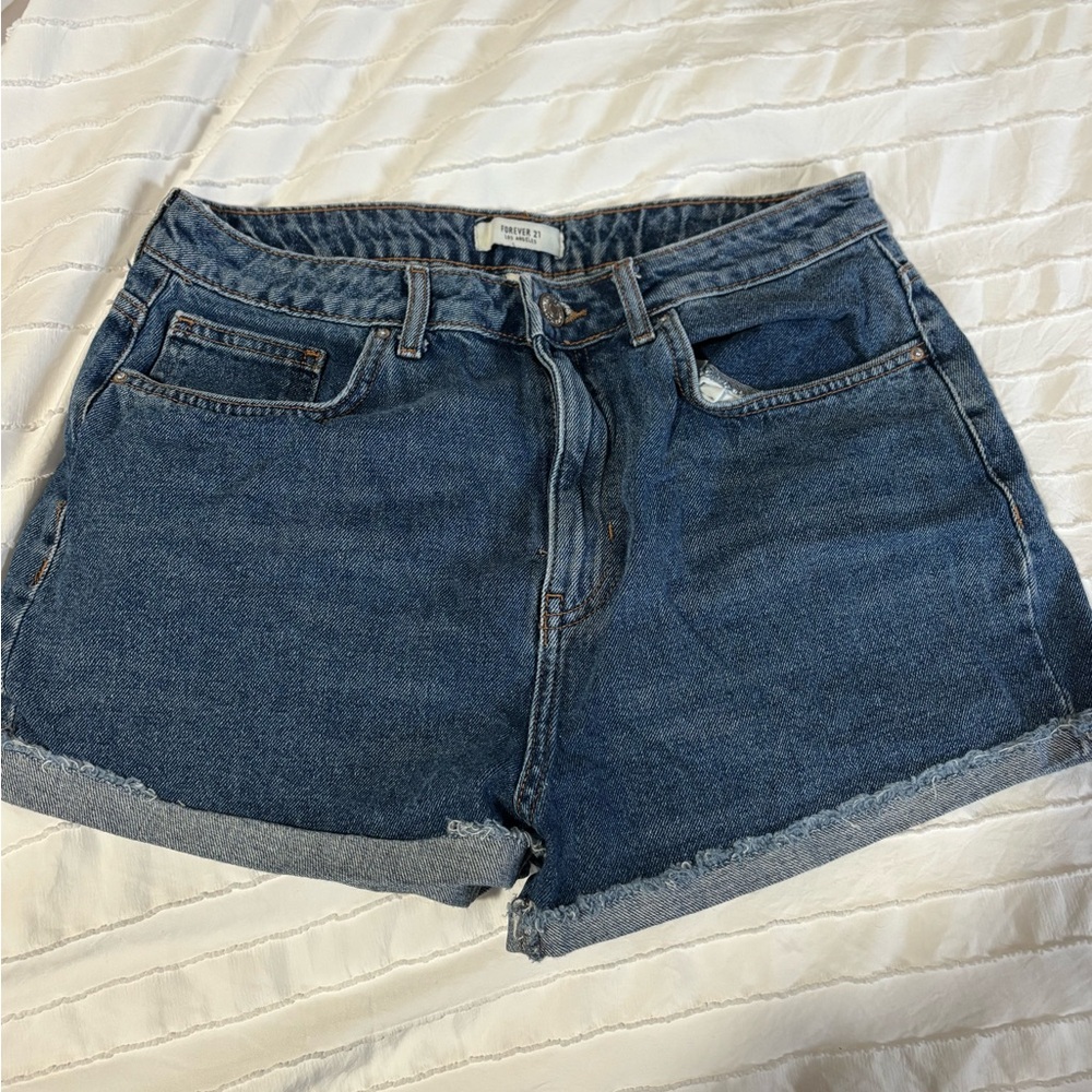 Forever 21 Classic Blue Jean Shorts